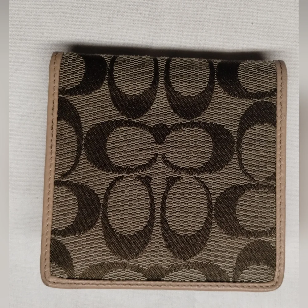 Coach Signature Brown Wallet - Picture 2 of 13